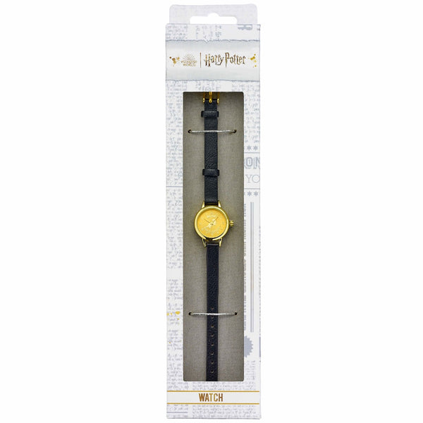 Harry Potter Colour Dial Watch Hufflepuff LKT Sport Ladies analogue watch with a buckle strapThe dial features a gold plated surround with a unique Hufflepuff designWith a black PU strap and gold plated buckleOfficial licensed productStrap width approx 8m