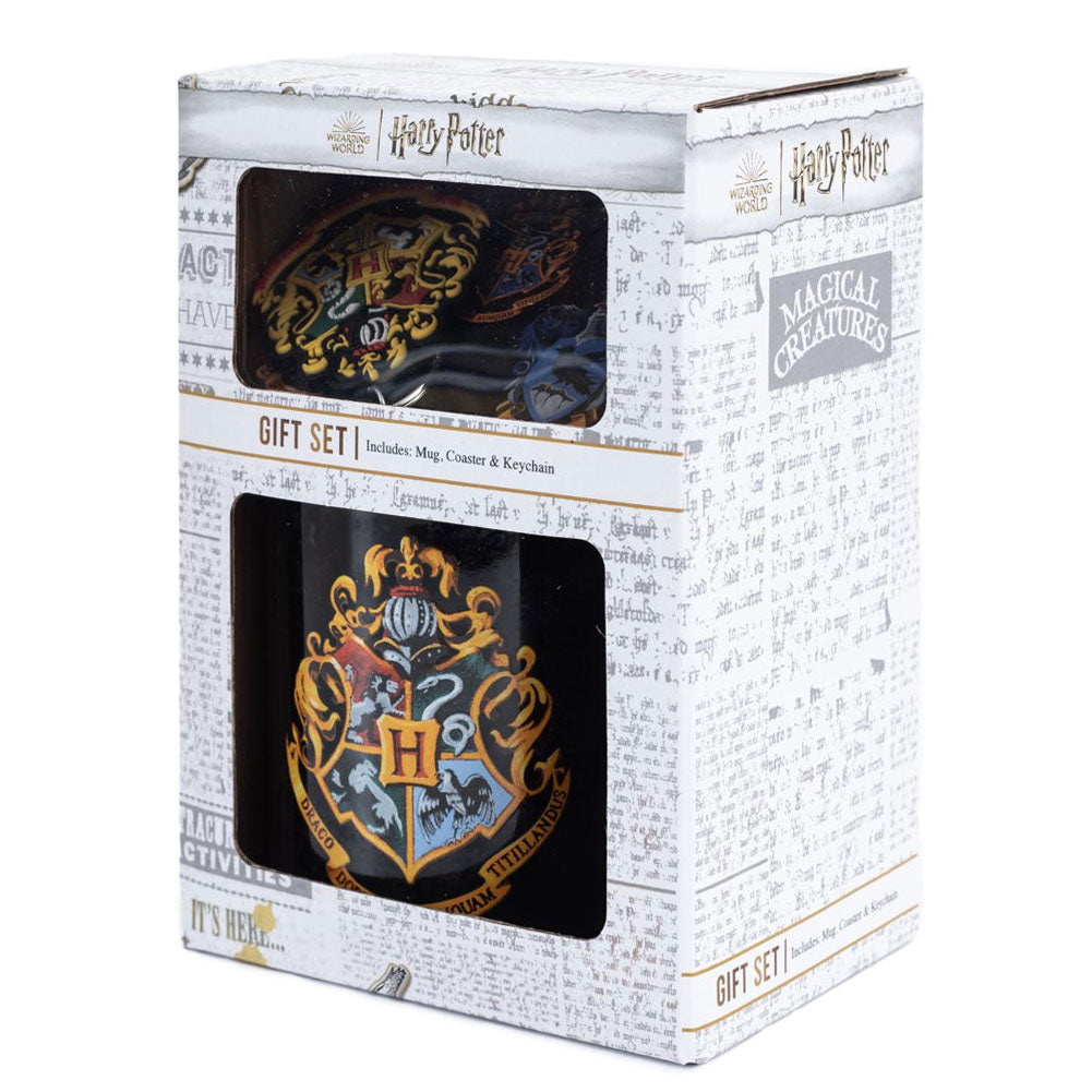 Harry Potter Colourful Crest Mug & Coaster Set LKT Sport Entertainment>Movies>Harry Potter Mugs