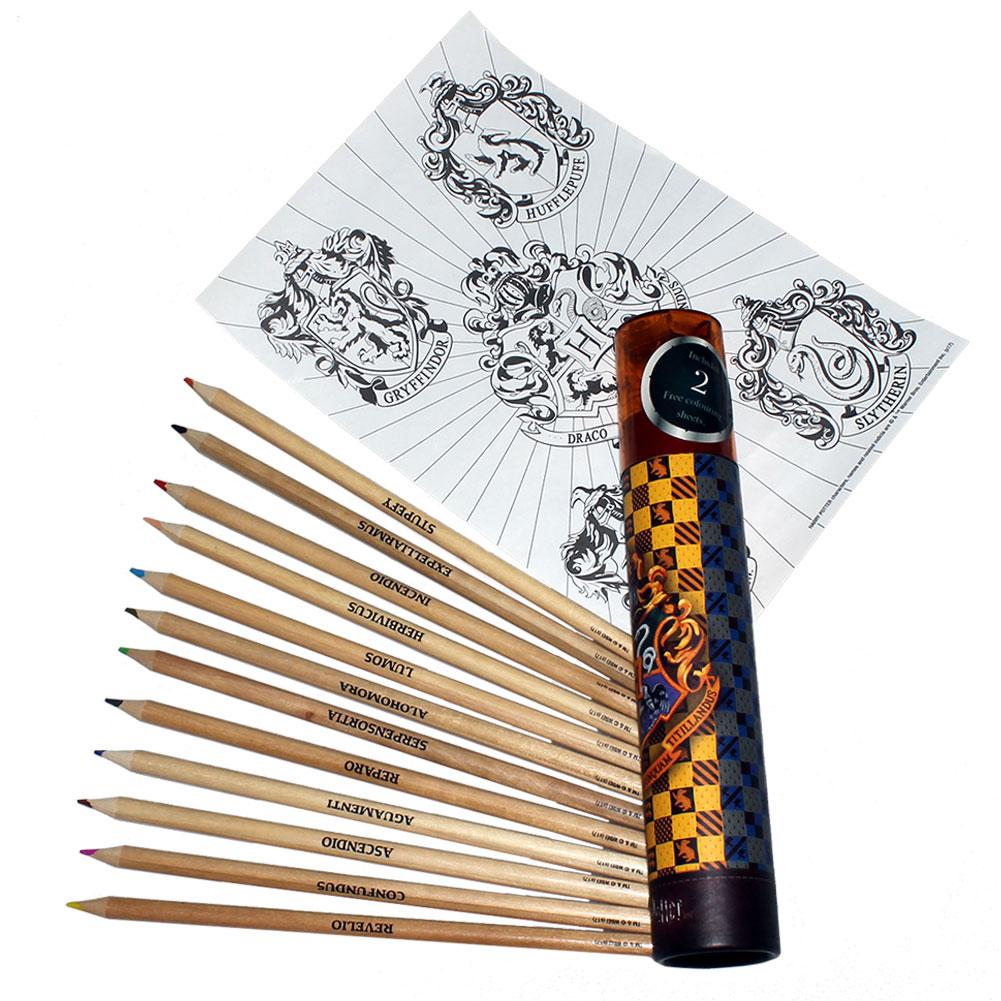Harry Potter Colouring Pencil Tube LKT Sport Entertainment>Movies>Harry Potter Art Pencils