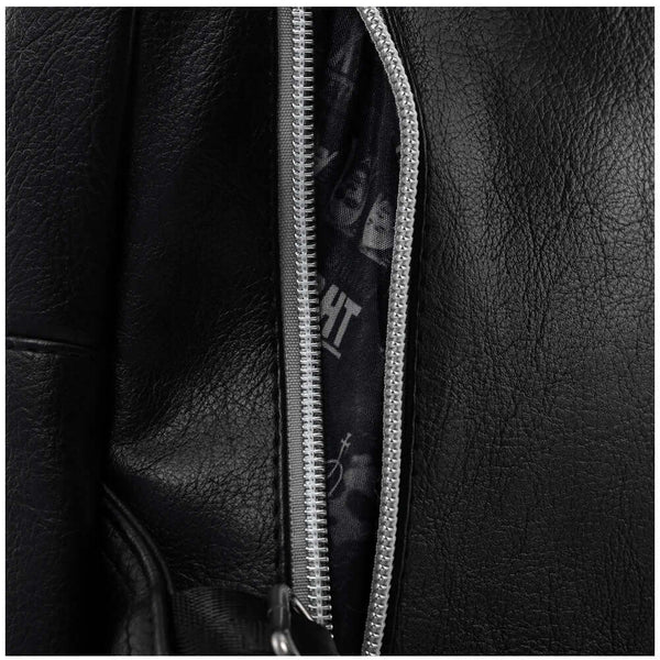 Harry Potter Dark Arts Fashion Backpack LKT Sport Embrace your inner Death Eater with this Harry Potter Dark Arts backpackPadded adjustable shoulder straps and a carry handleMain compartment has a large zipped opening for easy accessTwo zipped pockets to