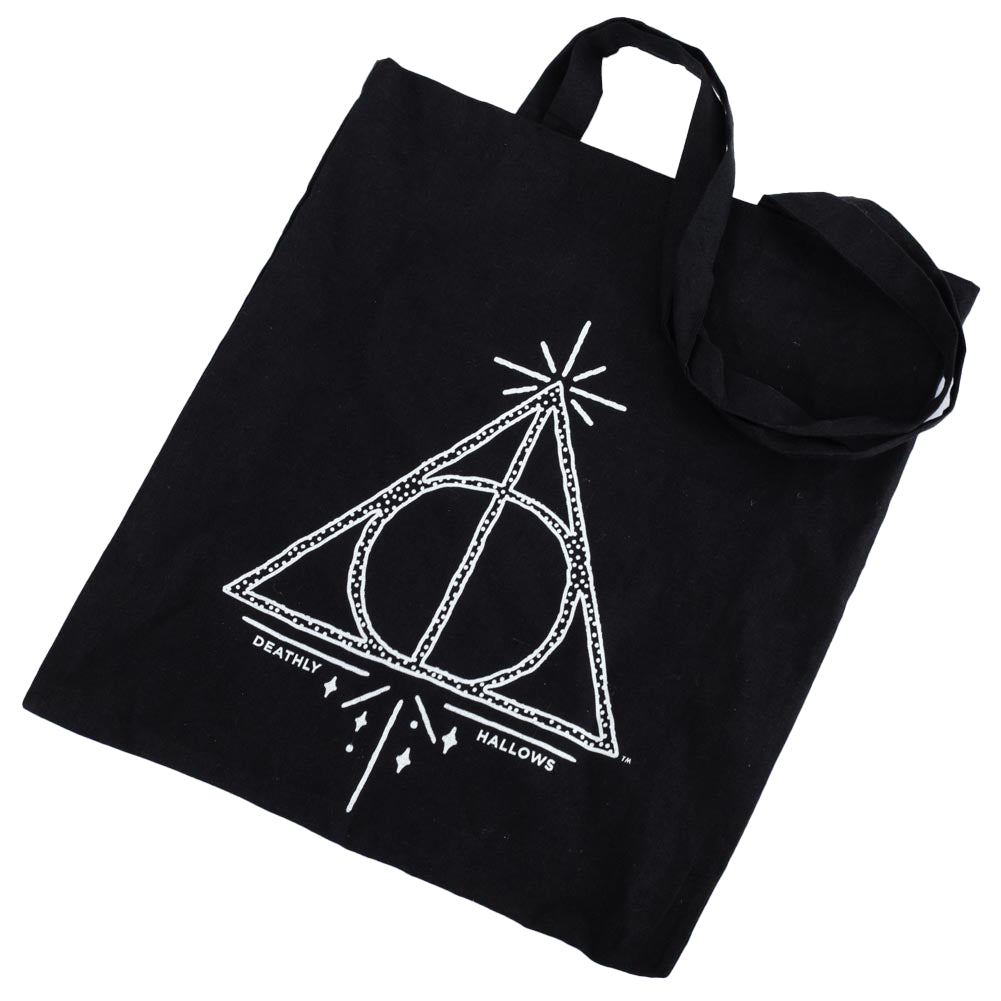 Harry Potter Deathly Hallows Canvas Tote Bag LKT Sport Entertainment>Movies>Harry Potter