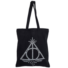Harry Potter Deathly Hallows Canvas Tote Bag LKT Sport Entertainment>Movies>Harry Potter