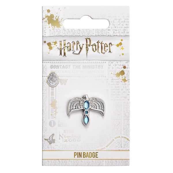 Harry Potter Diadem Pin Badge LKT Sport Silver coloured and highly detailed enamel pin badge Diadem embellished with blue crystals on a butterfly clasp fixing Official licensed product Approx 20mm x 10mm On a backing card Brooches & Lapel Pins