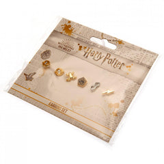 Harry Potter Gold Plated Stud Earring Set LKT Sport Entertainment>Movies>Harry Potter Earrings