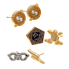 Harry Potter Gold Plated Stud Earring Set LKT Sport Entertainment>Movies>Harry Potter Earrings