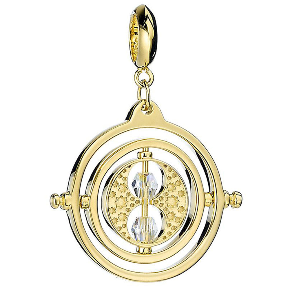 Harry Potter Gold Plated Time Turner Crystal Charm LKT Sport Entertainment>Movies>Harry Potter Charms & Pendants