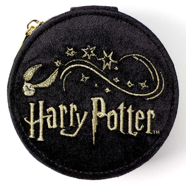 Harry Potter Golden Snitch Velvet Jewellery Box LKT Sport Store your most treasured trinkets in true magical style with this velvet jewellery boxFeaturing a beautifully embroidered Golden Snitch and Harry Potter textThis luxury box has dedicated compartme