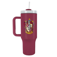 Harry Potter Gryffindor 40oz Tumbler LKT Sport Branded Gryffindor 40oz thermal tumbler, ideal for Harry Potter fans of all agesKeep your drinks hot or cold for hours with double-walled insulationIncludes a soft grip handle for extra comfortWith a sturdy d