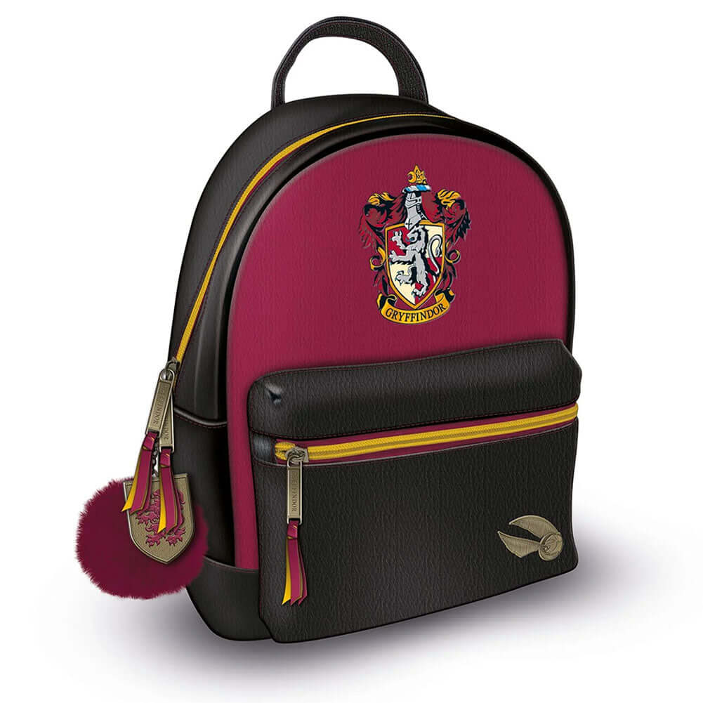 Harry Potter Gryffindor Fashion Backpack LKT Sport Featuring the Gryffindor house crest, this backpack is ideal for those who value bravery and loyalty, with a themed keyring for extra flairPadded adjustable shoulder straps and a carry handleMain compartm