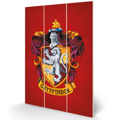 Harry Potter Gryffindor Wood Print LKT Sport Entertainment>Movies>Harry Potter Prints