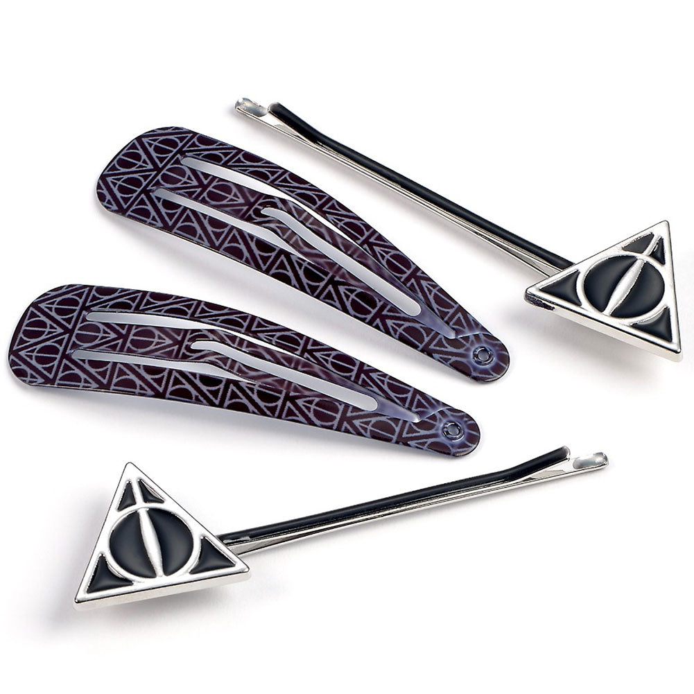 Harry Potter Hair Clips Deathly Hallows LKT Sport Entertainment>Movies>Harry Potter Hair Barrettes & Slides