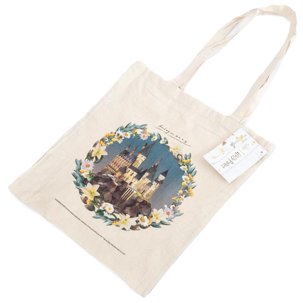 Harry Potter Hogwarts Castle Canvas Tote Bag LKT Sport Entertainment>Movies>Harry Potter
