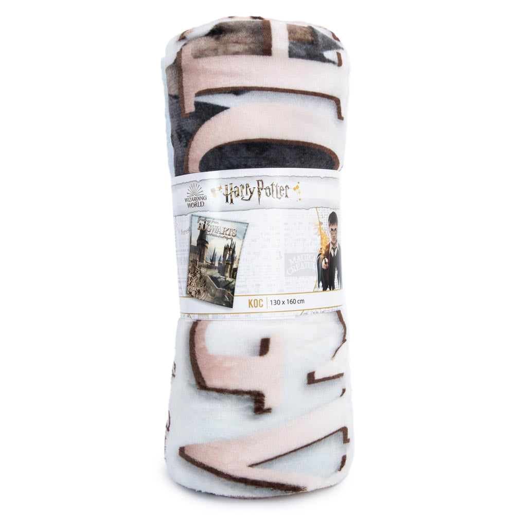 Harry Potter Hogwarts Castle Premium Fleece Blanket LKT Sport Entertainment>Movies>Harry Potter Throw Blankets