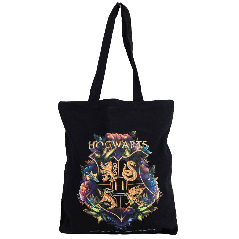 Harry Potter Hogwarts Crest Canvas Tote Bag LKT Sport Entertainment>Movies>Harry Potter
