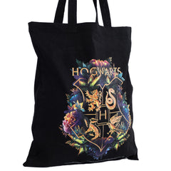 Harry Potter Hogwarts Crest Canvas Tote Bag LKT Sport Entertainment>Movies>Harry Potter