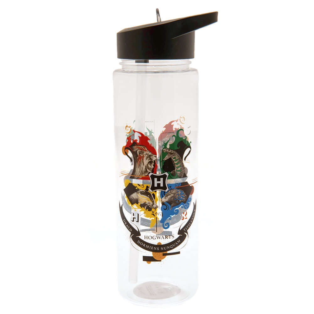 Harry Potter Hogwarts Plastic Drinks Bottle LKT Sport Lightweight everyday plastic drinks bottleClear bottle featuring a colourful Hogwarts logoScrew top lid with a closable clear drinking spoutHand wash onlyOfficial Licensed MerchandiseApprox 700ml (25oz