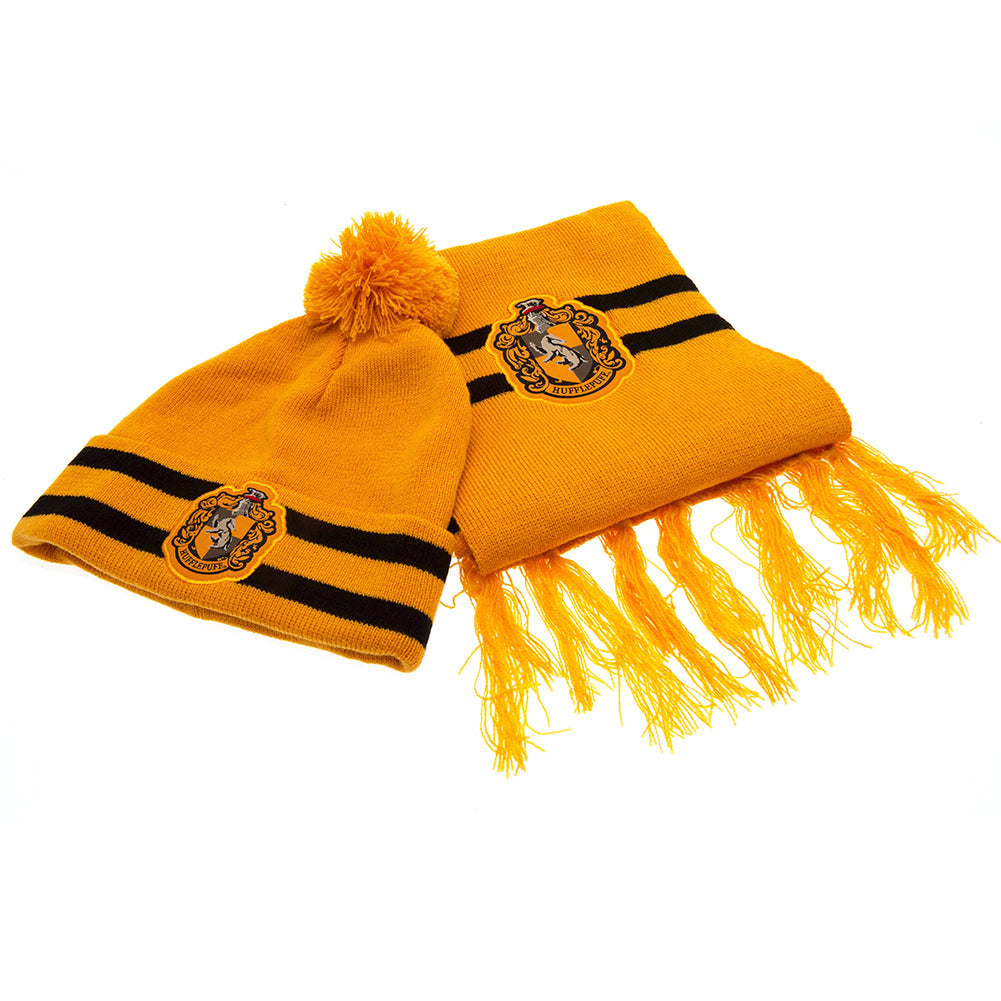 Harry Potter Junior Beanie & Scarf Hufflepuff LKT Sport Entertainment>Movies>Harry Potter Beanies