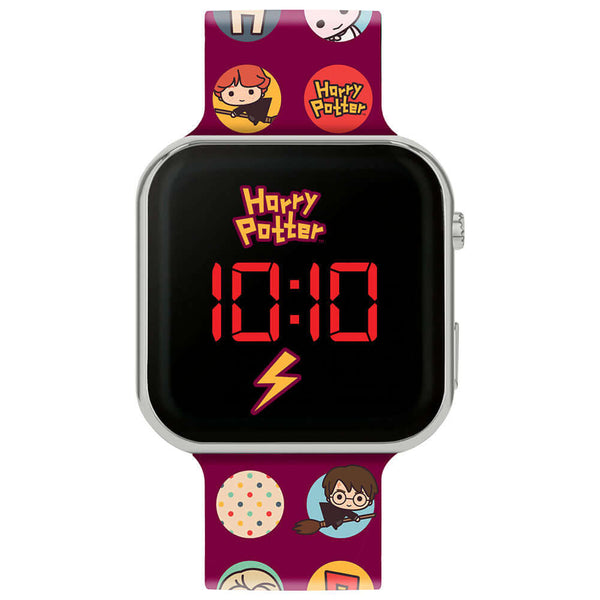 Harry Potter Junior LED Watch LKT Sport Junior LED digital watchEasy to read display featuring the Harry Potter logoPrinted silicone strap with traditional buckle fasteningManufacturer's 1 year guaranteeOfficial licensed productSuitable for ages 6+Dial si