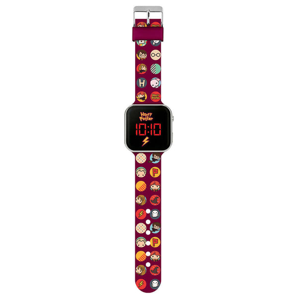 Harry Potter Junior LED Watch LKT Sport Junior LED digital watchEasy to read display featuring the Harry Potter logoPrinted silicone strap with traditional buckle fasteningManufacturer's 1 year guaranteeOfficial licensed productSuitable for ages 6+Dial si