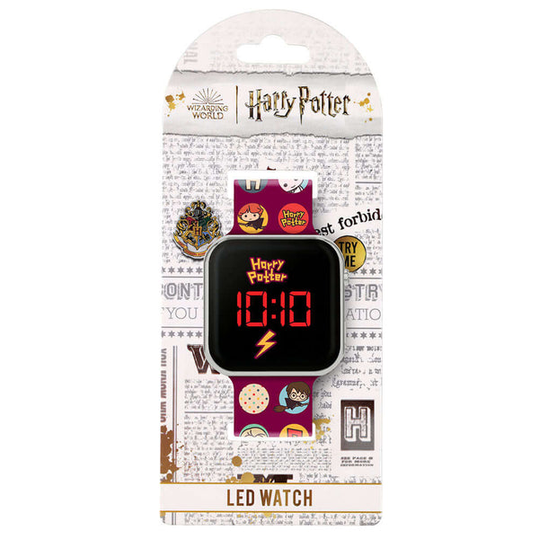 Harry Potter Junior LED Watch LKT Sport Junior LED digital watchEasy to read display featuring the Harry Potter logoPrinted silicone strap with traditional buckle fasteningManufacturer's 1 year guaranteeOfficial licensed productSuitable for ages 6+Dial si