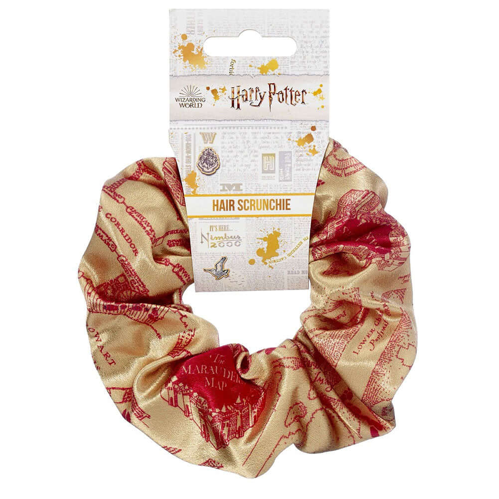 Harry Potter Marauders Map Hair Scrunchie LKT Sport Colourful satin hair scrunchieFeaturing the Marauders Map design and quotesOfficial licensed productApprox outside diameter 11cm Scrunchies