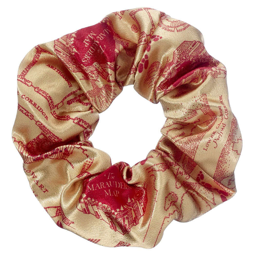 Harry Potter Marauders Map Hair Scrunchie LKT Sport Colourful satin hair scrunchieFeaturing the Marauders Map design and quotesOfficial licensed productApprox outside diameter 11cm Scrunchies