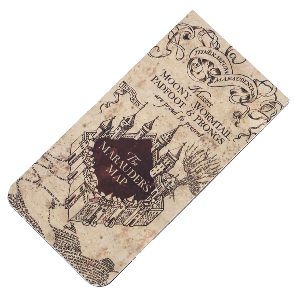 Harry Potter Marauders Map Magnetic Bookmark LKT Sport Harry Potter design magnetic bookmarkFeatures the classic Marauders Map image on both sides of the magnetOfficial licensed productApprox 9cm x 4.5cm Bookmarks