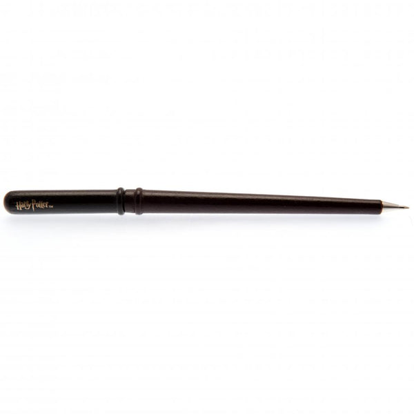 Harry Potter Pen & Pencil Set LKT Sport Creative pen and pencil stationery set Brown pen in the shape of a wand Brown pencil in the shape of a broomstick Official licensed product Pencil approx 17cm Pen approx 19cm On a backing card Pen & Pencil Sets