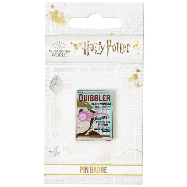 Harry Potter Quibbler Pin Badge LKT Sport Bright, colourful and highly detailed enamel pin badgeFeaturing an image of the tabloids front page on a butterfly clasp fittingOfficial licensed productApprox 30mm x 22mm Brooches & Lapel Pins