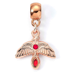 Harry Potter Rose Gold Plated Fawkes Charm LKT Sport Entertainment>Movies>Harry Potter