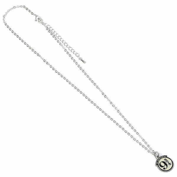 Harry Potter Silver Plated 9 & 3 Quarters Necklace LKT Sport The famous Platform 9 & 3 quarters charm on a silver plated necklaceLink chain necklace with a 6cm (2.5in) extender chainOfficial licensed productNecklace approx 40cm (16in)Pendant approx 15mm x