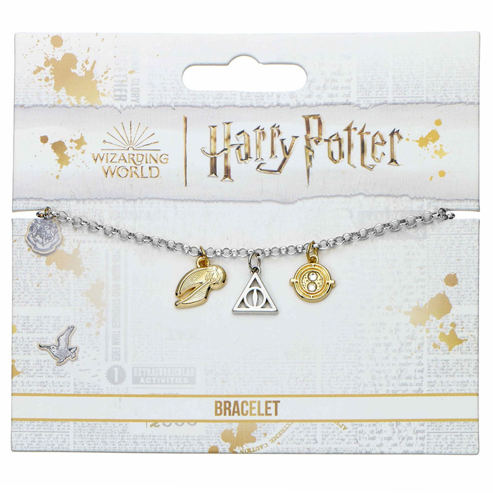 Harry Potter Silver Plated Charm Bracelet LKT Sport Entertainment>Movies>Harry Potter