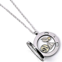 Harry Potter Silver Plated Charm Locket Necklace LKT Sport Entertainment>Movies>Harry Potter Necklaces