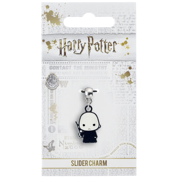 Harry Potter Silver Plated Chibi Voldemort Charm LKT Sport Silver plated slider charm with highly detailed design Chibi style Lord Voldemort on a charm bail Universal sized charm compatible with most charm bracelets Official licensed product Approx 20mm x