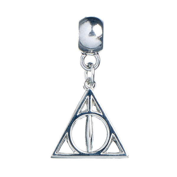 Harry Potter Silver Plated Deathly Hallows Charm LKT Sport Silver plated slider charm with highly detailed design The iconic Deathly Hallows symbol on a charm bail Universal sized charm compatible with most charm bracelets Official licensed product Approx