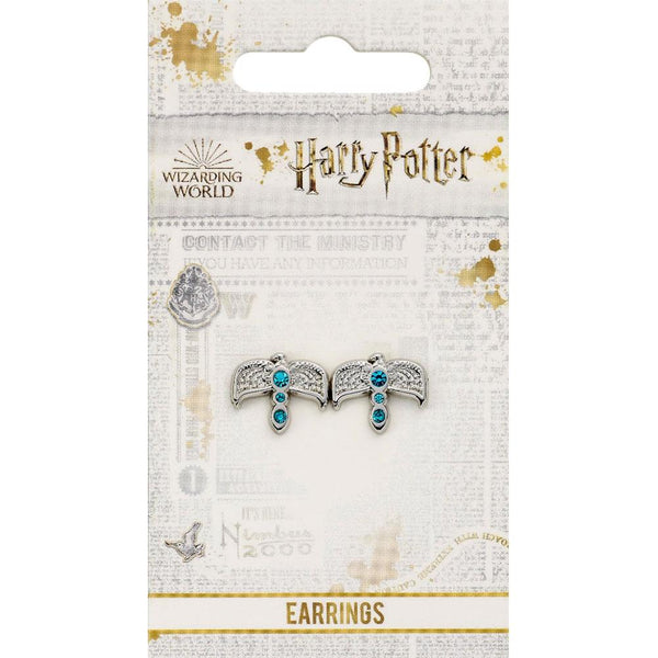 Harry Potter Silver Plated Diadem Stud Earrings LKT Sport Silver plated stud earrings with highly detailed designThe Ravenclaw Diadem with crystal detailing on a earring studOfficial licensed productApprox 15mm x13mm Earrings