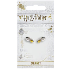 Harry Potter Silver Plated Golden Snitch Stud Earrings LKT Sport Entertainment>Movies>Harry Potter Earrings