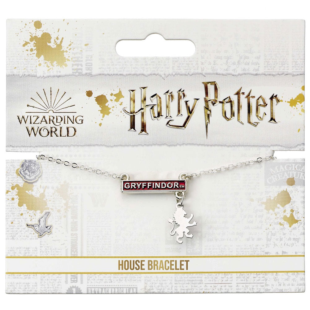 Harry Potter Silver Plated Gryffindor Bar Bracelet LKT Sport Entertainment>Movies>Harry Potter