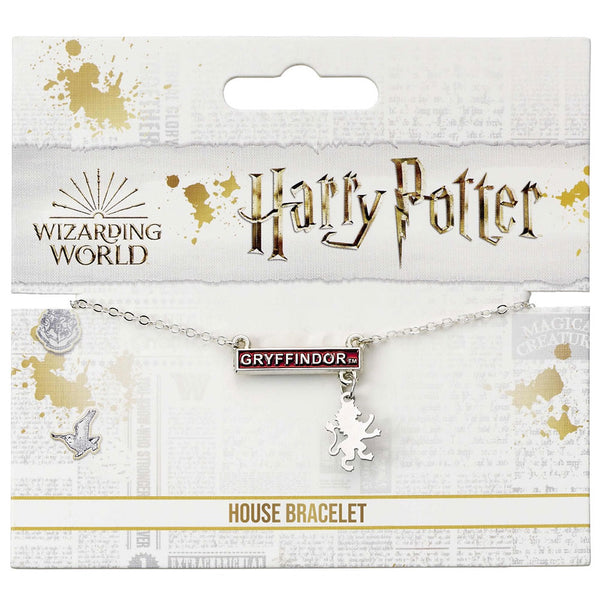 Harry Potter Silver Plated Gryffindor Bar Bracelet LKT Sport Silver plated link chain bracelet with extender chainFeaturing a Gryffindor name plate and charmOfficial licensed productApprox 18cm Bracelets