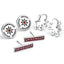Harry Potter Silver Plated Gryffindor Stud Earring Set LKT Sport Silver plated stud earrings set with highly detailed designFeaturing 3 different Gryffindor designsOfficial licensed productApprox 10mm x 10mm and 15mm x 5mm Earrings
