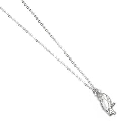Harry Potter Silver Plated Hedwig Owl Necklace LKT Sport Entertainment>Movies>Harry Potter Necklaces