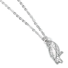 Harry Potter Silver Plated Hedwig Owl Necklace LKT Sport Entertainment>Movies>Harry Potter Necklaces
