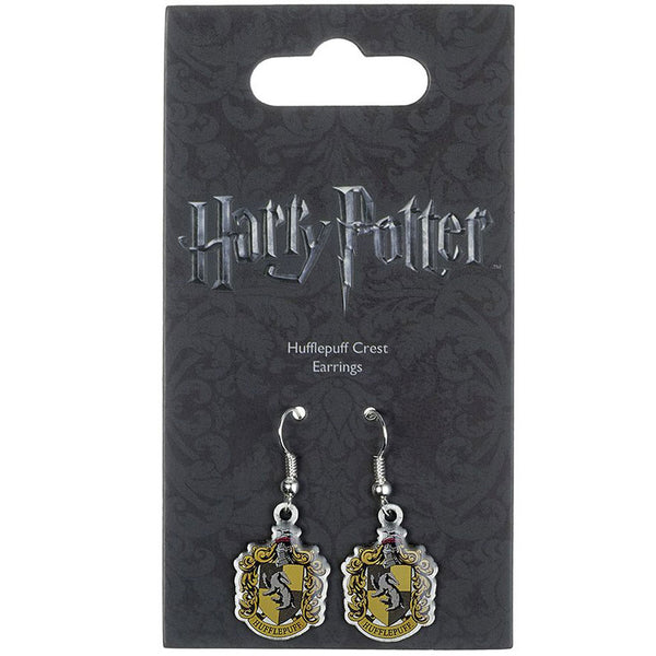 Harry Potter Silver Plated Hufflepuff Hook Earrings LKT Sport Silver plated hook earrings with highly detailed design Features the crest of the famous Hogwarts House, founded by Helga Hufflepuff on earring hooks Official licensed product Approx 20mm x 20m