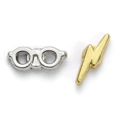 Harry Potter Silver Plated Lightning Bolt & Glasses Stud Earrings LKT Sport Entertainment>Movies>Harry Potter Earrings