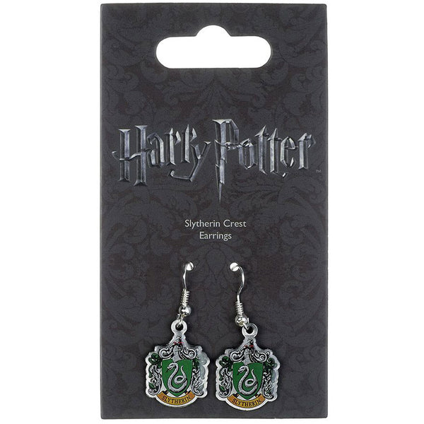 Harry Potter Silver Plated Slytherin Hook Earrings LKT Sport Silver plated hook earrings with highly detailed design Features the crest of the famous Hogwarts House, founded by Salazar Slytherin on earring hooks Official licensed product Approx 20mm x 20m