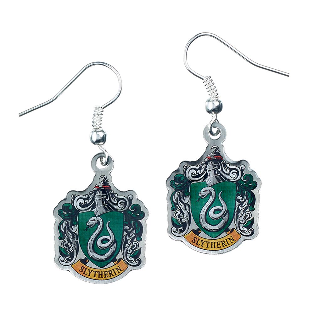 Harry Potter Silver Plated Slytherin Hook Earrings LKT Sport Entertainment>Movies>Harry Potter Earrings
