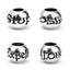 Harry Potter Silver Plated Spell Bead Charm Set LKT Sport Silver plated charm bead set with highly detailed design Features 4 unique spells, Expelliarmus, Stupefy, Alohomora and Obliviate Universal sized charm compatible with most charm bracelets Official