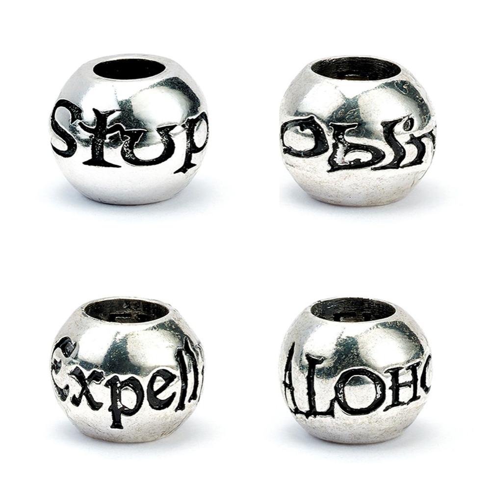 Harry Potter Silver Plated Spell Bead Charm Set LKT Sport Entertainment>Movies>Harry Potter Charms & Pendants