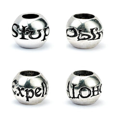 Harry Potter Silver Plated Spell Bead Charm Set LKT Sport Entertainment>Movies>Harry Potter Charms & Pendants