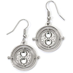 Harry Potter Silver Plated Time Turner Hook Earrings LKT Sport Entertainment>Movies>Harry Potter Earrings